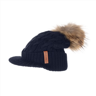 beanie with real fur