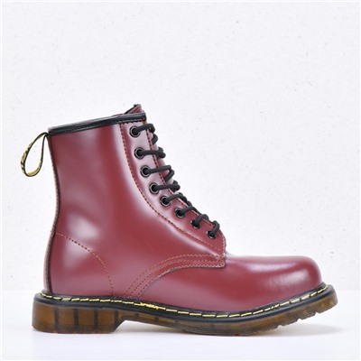 Ботинки женские Dr. Martens Red с мехом арт 984-2