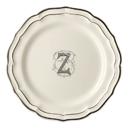 Тарелка обеденная Z, FILET MANGANESE MONOGRAMME, Д 26 cm GIEN