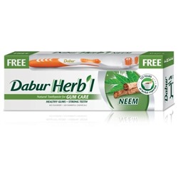 Dabur Набор Dabur Herb'l ним: зубная паста + зубная щётка 150гр