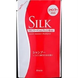 74402 "Silk" Шампунь увлажняющий для волос с природным коллагеном 350 мл. Сменная упаковка. /