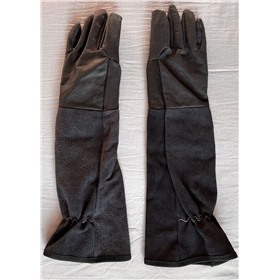 кожаные перчатки-краги
