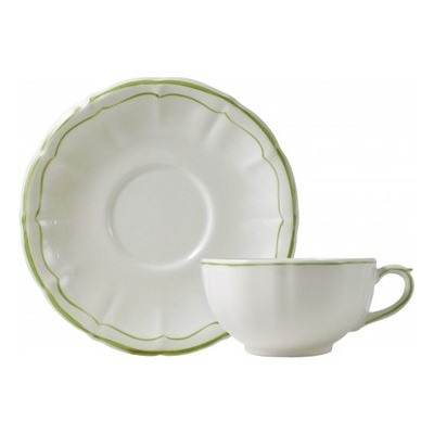 Чашка чайная с блюдцем для завтрака 2шт из коллекции  Filet Vert, Gien