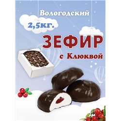 Зефир в шоколаде "с Клюквой" 2,5кг. TV