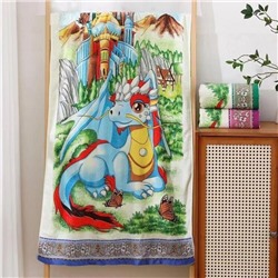 Махровое полотенце "Мифический дракон" 50*90 см. хлопок 100%