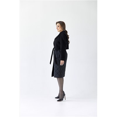 Пальто женское демисезонное 25814 (черный)