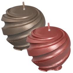 Свеча декоративная "Спираль", 5х5,5 см