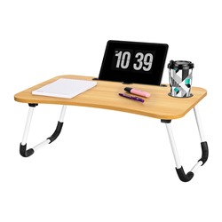 Складной столик для компьютера 60*40*26 см "Орех"