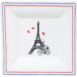 Тарелка квадратная малая из коллекции Ах..Париж! / Ca c'est Paris ! , Gien