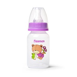6870 FISSMAN Бутылочка для кормления 120 мл, цвет ФИОЛЕТОВЫЙ (пластик)