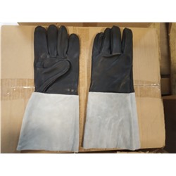 Перчатки-краги для работы с колючими кустарниками мужские (Размер 10).