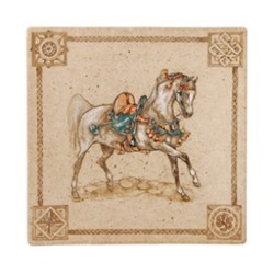 Тарелка квадратная из коллекции Кони ветра / Chevaux du Vent , Gien