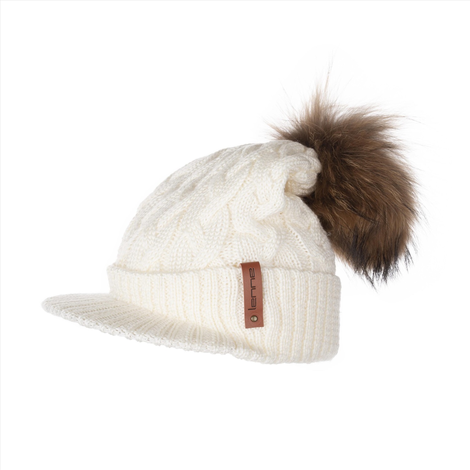 beanie with real fur