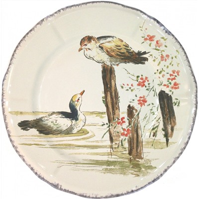Тарелка десертная Чирок из коллекции Grands Oiseaux, Gien